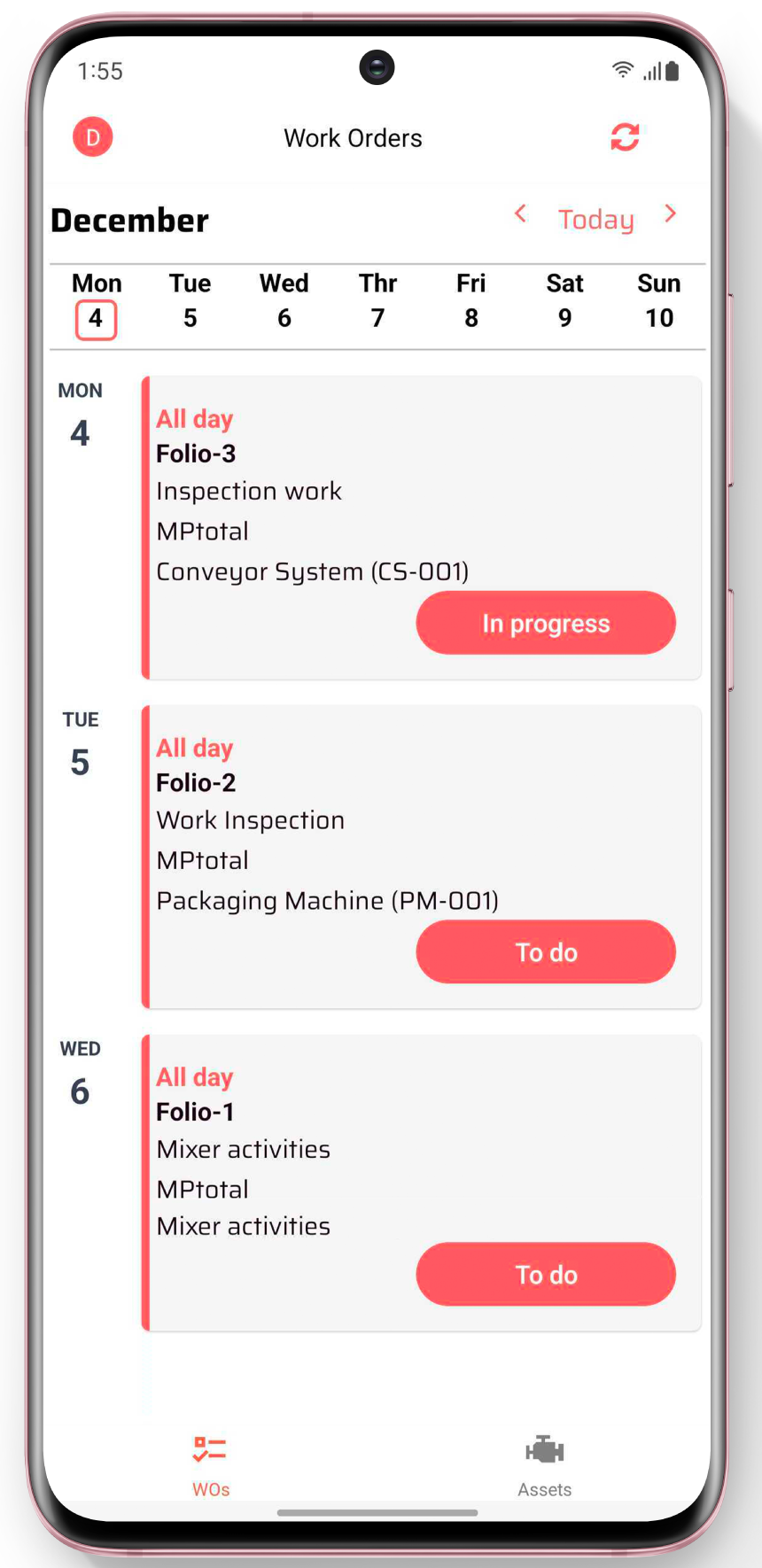 agenda - app de mantenimiento